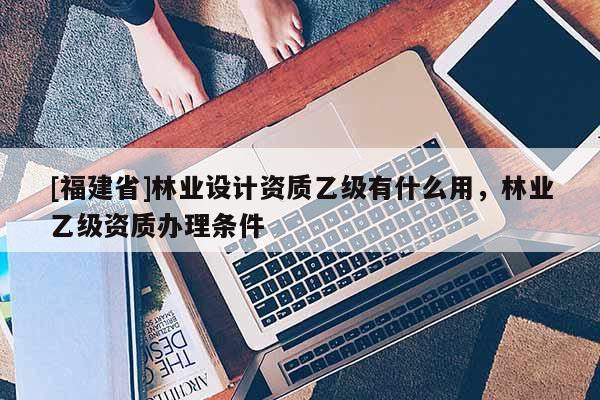 [福建省]林業(yè)設(shè)計(jì)資質(zhì)乙級(jí)有什么用，林業(yè)乙級(jí)資質(zhì)辦理?xiàng)l件