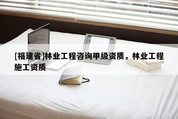 [福建省]林業工程咨詢甲級資質，林業工程施工資質